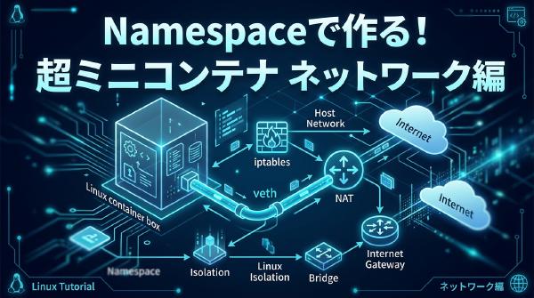 Namespace を使った超ミニコンテナ｜ネットワーク編